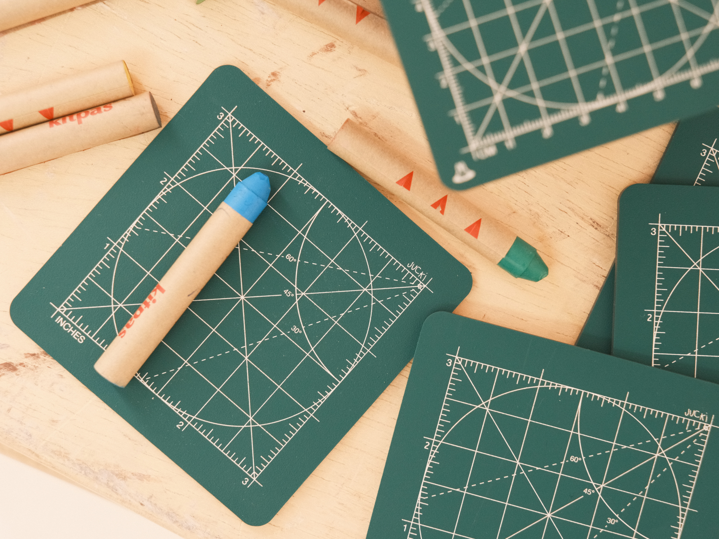 Cutting Mat Coasters x4