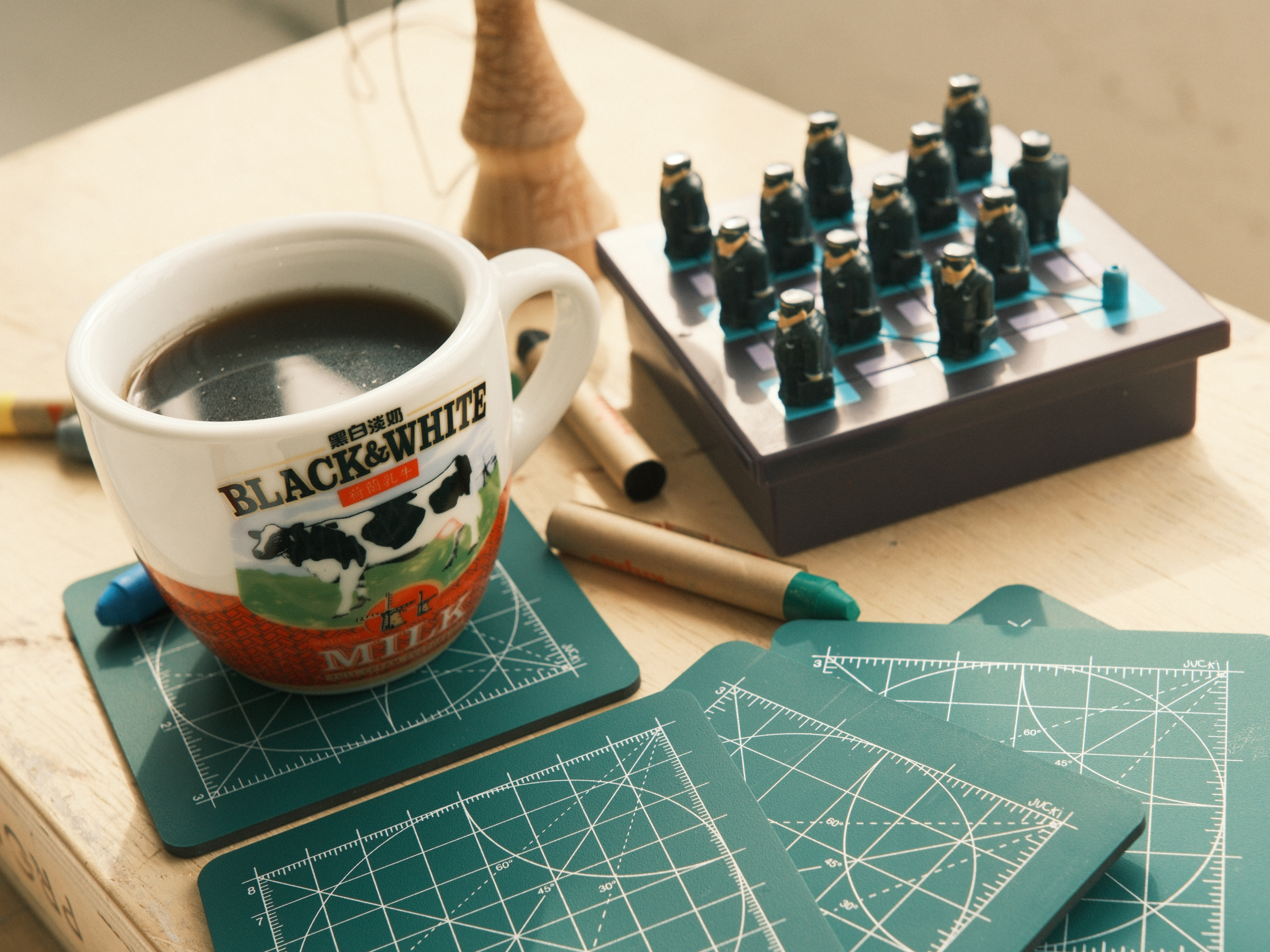Cutting Mat Coasters x4